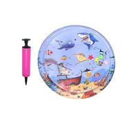 Wrohto Cooling Mat for Cats, Round Interactive Cat Cooling Pad, Portable Summer Pet Bed, Indoor Outdoor Use, Comfort Safe Material, Keeps Pets Cool and Relaxed During Hot Days, 39.37 Inches