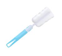 Wrohto Cup Sponge Cleaning Brush, Water Bottle Cleaner Scrubber, Ergonomic Handle Scrubbing Brush, Ideal to Nipples, Small Bottles Cups, Soft Bristles for Gentle, Durable Efficient, Baby