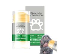 Wrohto Dry Cracked Dog Paws, 40g Green Tea Fragrance Paw Balm Stick, Lick Safe Puppy Protection Soother, Natural Ointment, Cat Foot Pad Care for Dogs and Cats, 1.42x3.07 Inches