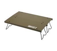 Wrohto Folding Camping Table, Aluminum Alloy Foldable Camp Table, Aluminum Alloy, Stable Outdoor Dining Furniture for Backpacking, Beach, Backyard, Fishing and Travel Use, 33x22x8.5cm