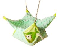 Wrohto Hammock For Guinea Pigs, Hamster Hammock Bed, Ferret Bed Hammock, Chinchilla Bed Swing, Squirrel Bed Hammock, Double Layer Chinchilla Hammock, Small Animal Cage Accessories, Cozy Pet Hammock
