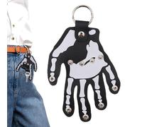 Wrohto Hand Keychain, Leather Key Holder, Funny Purse Keyring, Backpack Keyring, Palm Shaped Keychain, Car Keyring Pendant, Keychain Decor, Stylish Key Holder, Unique Keyring Design, Leather K