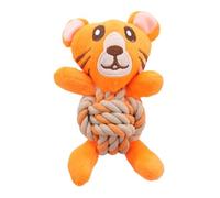 Wrohto Indestructible Dog Chew Toy, Squeaky Toys Teething Plush Animals, Interactive Dog Squeakers, Cotton Rope Cute Dolls, Pet Supplies for Small, Medium & Large Breeds, Durable and Safe