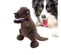 Wrohto Plush Dinosaur Dog Toys, Standing Dinosaur Chew Toy with Squeaker, Bite-Resistant Teeth Cleaning Toy For Small & Medium Dogs, Durable Pet Supplies, 7 X 4 Inches, Green, 1 Pack