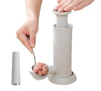 Wrohto Sausage Stuffer, 9.4x22.8cm PP and Stainless Steel Compact Manual Sausage Maker, Multifunctional Kitchen Tool for Homemade Sausages Preparation, Cooking Accessory for Holiday and Household Use