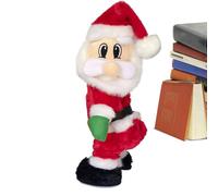 Wrohto Twerking Santa Claus, Singing and Dancing Plush Doll, Animated Christmas Toy, Perfect for Home Decorations, Adds Fun and Festivity to Your Holiday Celebrations, 19x13x34 cm