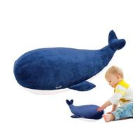 Wrohto Whale Plush Toy, Soft Whale Hugging Pillow, Skin-Friendly Stuffed Animal, Cute Cartoon Doll For Nursery, Bedroom, Living Room, Sofa, Car, Desktop Decoration, Resistant