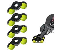 WRQIOO Rocker Plate Feet - Juego de 4 adaptadores para bicicleta con 8 pelotas de tenis, para entrenamiento de ruedas Wa-hoo Kic-kr Co-re, entrenamiento de interior
