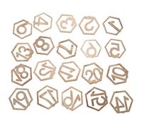 Wrtysully 1-20 Numeros de Madera Numero de Mesa Hexagonal de Boda Numeros de Mesa de Madera de Numeros de Asiento de Compromiso de Boda Rustica