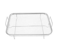 Wrtysully 1 Cesta de Freidora de Aire para Horno, Cesta de Parrilla de Acero Inoxidable, Cesta de Antiadherente, Cesta de Alambre para Bandeja de Freidora de Aire