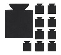 Wrtysully 10 Piezas Enfriador de Lata de Cerveza de Neopreno Copa de Bebida de Botella Cubierta de Envoltura Aislante Negro