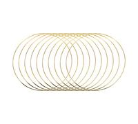 Wrtysully 10 Piezas Guirnalda de Metal Grande de 30 Cm Guirnalda Artesanal de Anillo DecoracióN de de la Boda de Bricolaje, PersecucióN de SueñOs y ArtesaníAs Colgantes