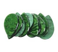 Wrtysully 10 Piezas/Set Accesorios de Acrílico Pendientes Material Hecho una Mano Acetato Gota Forma Pendientes Accesorios Verde