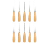 Wrtysully 10 Punzones de Costura de con Manejar de Madera, Herramientas de Punzón para de, Punzón de Costura de para Trabajar el