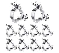 Wrtysully 10 Uds. Abrazaderas o de ArmazóN de 2 Pulgadas, Abrazaderas de Luz de Escenario de Aluminio para ArmazóN, Abrazaderas de Luz Par LED de 220LB para Tubo/TuberíA de 48-51Mm OD