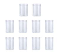 Wrtysully 10 Unids 500Ml Frasco de Alimentos Sellado de PláStico Transparente Lata de Cocina Snacks Contenedores con Tapa para Galletas de Caramelo Té Perfumado