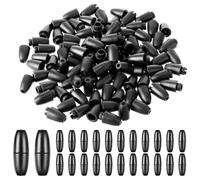 Wrtysully 100 Cierres de Seguridad Separables para Collares, Cierres de Seguridad Separables para Cierres de Cordón, Conectores de Barril de Cuentas para Collares