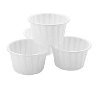 Wrtysully 100 Piezas Vaso de Papel Contenedor de Frijol de Depilación E Pelo de Cara Pelo de Nariz Bandeja de Papel de La Torta Tazón de Papel Organizador de Helado de de Fusión