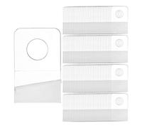 Wrtysully 1000 Uds. PestañAs Colgantes Autoadhesivas, 1X1-1/2 Pulgadas, para Etiquetas Colgantes con Agujero Redondo para ExhibicióN de Suministros de Tienda Minorista
