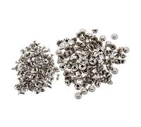 Wrtysully 100pzs Botones Cabeza de Clavo Pernos Remache Broche de Tapa Doble DIY Accesorios de Ropa Bolsa