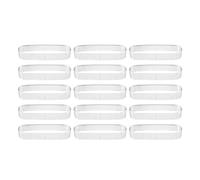 Wrtysully 15 Piezas Moldes Ovalados para Tartaleta Moldes para Tarta Perforados para Hornear Anillo de Forma Redonda de Acero Inoxidable para Tarta Mousse Pies Quiche