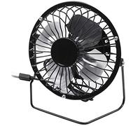 Wrtysully 2.5W 5V Panel de Energía Solar Ventilador de Hierro para Oficina Casa Al Aire Libre Viaje Pescar 4 Pulgadas Enfriamiento Ventilación Ventilador USB