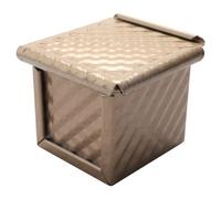 Wrtysully 2 Moldes para Pan Cuadrados con Tapa, Molde para Tostadas, Molde para Pan Pullman con Tapa, Mini Caja para Tostadas en Forma de Cubo de Agua Antiadherente