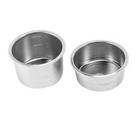 Wrtysully 2 Paquetes de Filtros de 51 Mm 2/4 Tazas, Portafiltro Sin Fondo, Canasta de Filtro de Repuesto para Café, para EC680 EC685