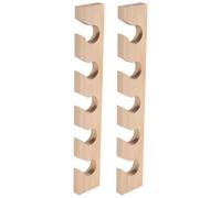 Wrtysully 2 Soportes para Sombreros para Pared, Organizador Gorras BéIsbol de Madera, Soporte para Sombreros BéIsbol de Montaje en Pared, Estantes Verticales para Sombreros para Armario