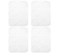 Wrtysully 24 Piezas Amortiguadores del Tambor, Almohadillas de Gel Tambor Silenciadores del Tambor Silencioso No Tóxico para el Control del Tono de Los Tambores (Transparente)