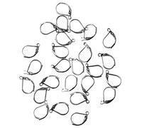 Wrtysully 25 X Plata Tono Metal Corchete Pendientes Anillo 15x10mm Caliente