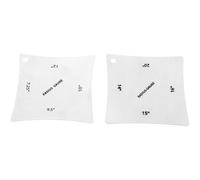 Wrtysully 2pzs Herramienta de acero inoxidable de medicion Medidor de radio de tuerca sillin de diapason de guitarra