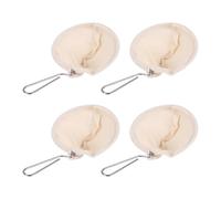 Wrtysully 4 Piezas Filtros de Café de Tela de Franela Gotero de Café Reutilizable con Manejar Accesorios de Café Hechos una Mano para Uso DoméStico