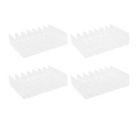 Wrtysully 4 Soportes para CD de AcríLico Transparente con Estante de ExhibicióN para CD y DVD, Estante Organizador para Almacenamiento de CD, Soporte para Bandeja de CD