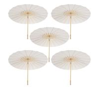 Wrtysully 5 Piezas Parasol de Papel 60Cm Sombrilla de Playa DIY Paraguas Accesorios de FotografíA para Baby Shower Fiesta Boda