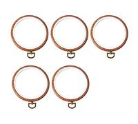 Wrtysully 5 Uds Aros de Bordado CíRculo de Bordado de Madera Imitado CíRculo de de ExhibicióN Redondo para Manualidades de Costura y Colgar
