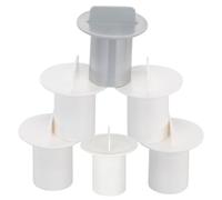 Wrtysully 6 Piezas Tapas Tubo Vertical Filtro Bañera Hidromasaje de 3-1/2 Pulgadas, Tapa Tubo Vertical Filtro Bañera Hidromasaje Repuesto, Hidromasaje para Filtro de Bañera de Hidromasaje