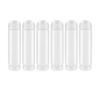 Wrtysully 6 Unids 16 Oz de Plástico Invertido, Punta Recargable Gran Válvula Dispensador Condimento Botella para Salsas