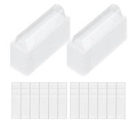 Wrtysully 60 Bolsas de BáLsamo Labial de PláStico Transparente, Soporte para Dinero, CúPulas de PláStico con Cinta de Doble Cara para Manualidades DIY