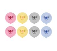 Wrtysully 8 Piezas Fundas de Silicona de Vasos de Vidrio Tapas EláSticas Reutilizables Antipolvo Tapas de Silicona de Bebidas para Tazas de Té Copa de Vino