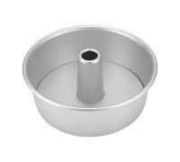 Wrtysully 8 Pulgadas de Pastel de Redondo de Aleación de Aluminio Molde de Pastel de Chimenea Inferior Extraíble Herramientas de Pastelería para Hornear DIY