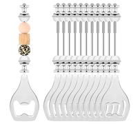 Wrtysully Abridor de con Cuentas Reutilizable, Abridor de Vino con Cuentas Decorativas para Camarero, Abridor de con Cuentas DIY