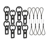 Wrtysully Abridor de de Metal Portátil, Paquete de 8 Abridores de de Cerveza Planos con Cordón para Entusiastas del Aire Libre