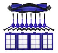 Wrtysully Accesorios de Repuesto, Cepillo Lateral de Rodillo Principal, Filtro HEPA para Aspiradora HíBrida RoboVac X8 Series