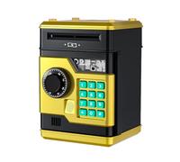 Wrtysully Alcancía Electrónica Cajero Automático Contraseña Caja Fuerte Huella Digital Inteligente Banca Automática Regalo para Niños
