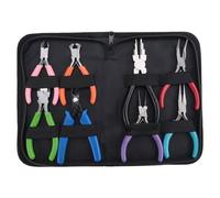 Wrtysully Alicates de JoyeríA, 8 Piezas de Herramientas de Alicates para Hacer Joyas, Herramientas de Alicates para Hacer Joyas, para ReparacióN de Joyas, Envoltura de Alambre, Manualidades
