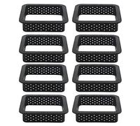 Wrtysully Anillos de Tarta Cuadrados de 10 Piezas Anillo de Mousse de Pastel Perforado Resistente Al Tarta Antiadherente para Hornear Molde Mini Pastel Anillos de Pastel