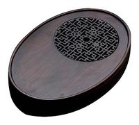 Wrtysully Bandeja de Té de Bambú Bandeja de Bambú Simple para el Hogar Juego de Té Drenaje Bandeja de Remojo Larga y PequeñA Mesa de Té de Almacenamiento de Agua