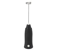 Wrtysully Batidora de Mano Espumador de Bebidas EléCtrico AutomáTico Batidor de Crema para Cocinar Batidor de Huevos de Café, Negro