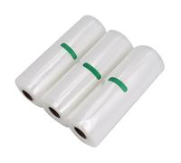 Wrtysully Bolsas Selladoras Al VacíO Rollos Paquete de 3 para Conservar los Alimentos, Bolsas de Almacenamiento de VacíO Servicio Pesado para CoccióN Sous Vide, Congelador